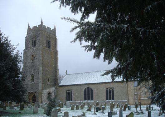 St. Mary's, Holme-next-the-Sea - Winter scene