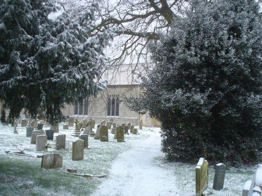 St. Mary's, Holme-next-the-Sea - Winter scene