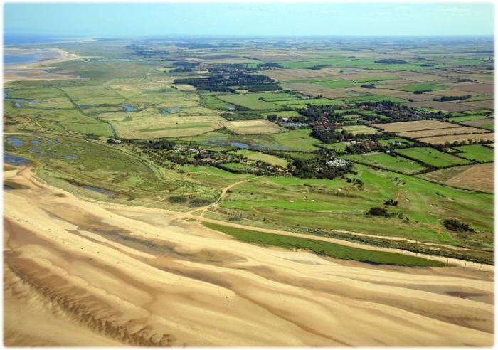 Aerial view of Holme-next-the-Sea