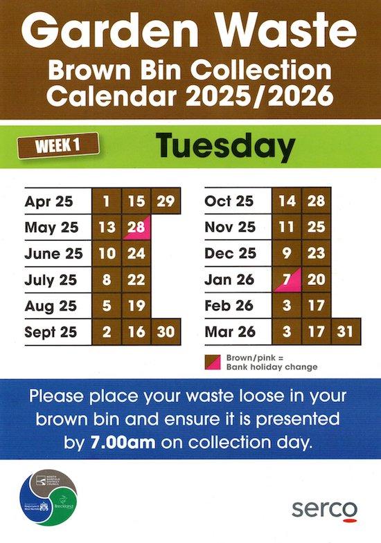 Waste collection arrangements 2025/2026